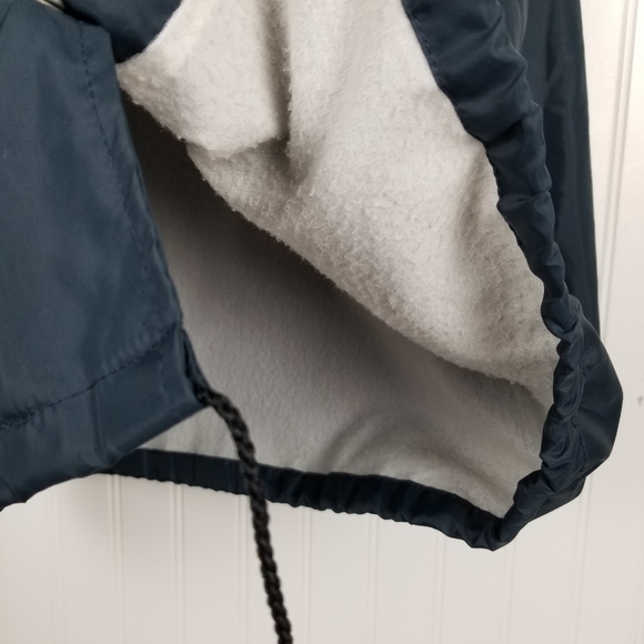 East Coast Aero Tech Snap Nylon Windbreaker Jacket  Vintage USA Blue Men's Large - Picture 7 of 10